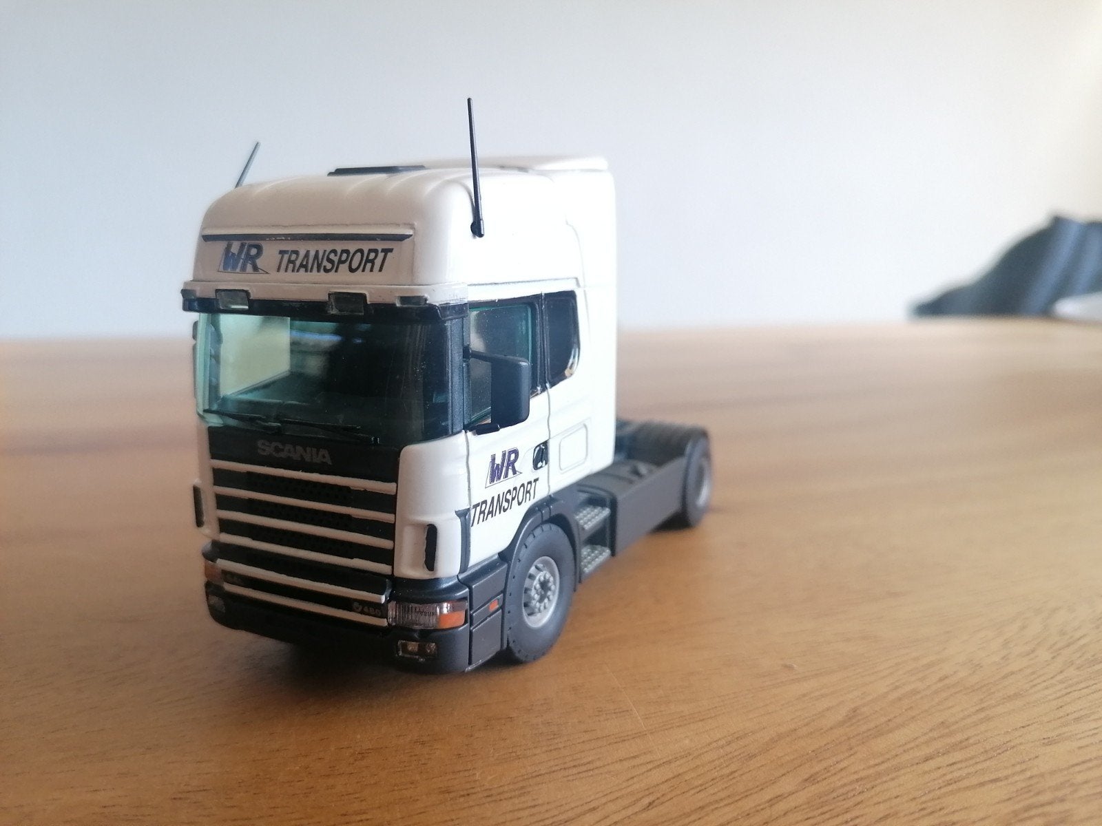 Tekno Scania WR Transport Assen, Hobby en Vrije tijd, Modelauto's | 1:50, Ophalen of Verzenden, Zo goed als nieuw, Bus of Vrachtwagen