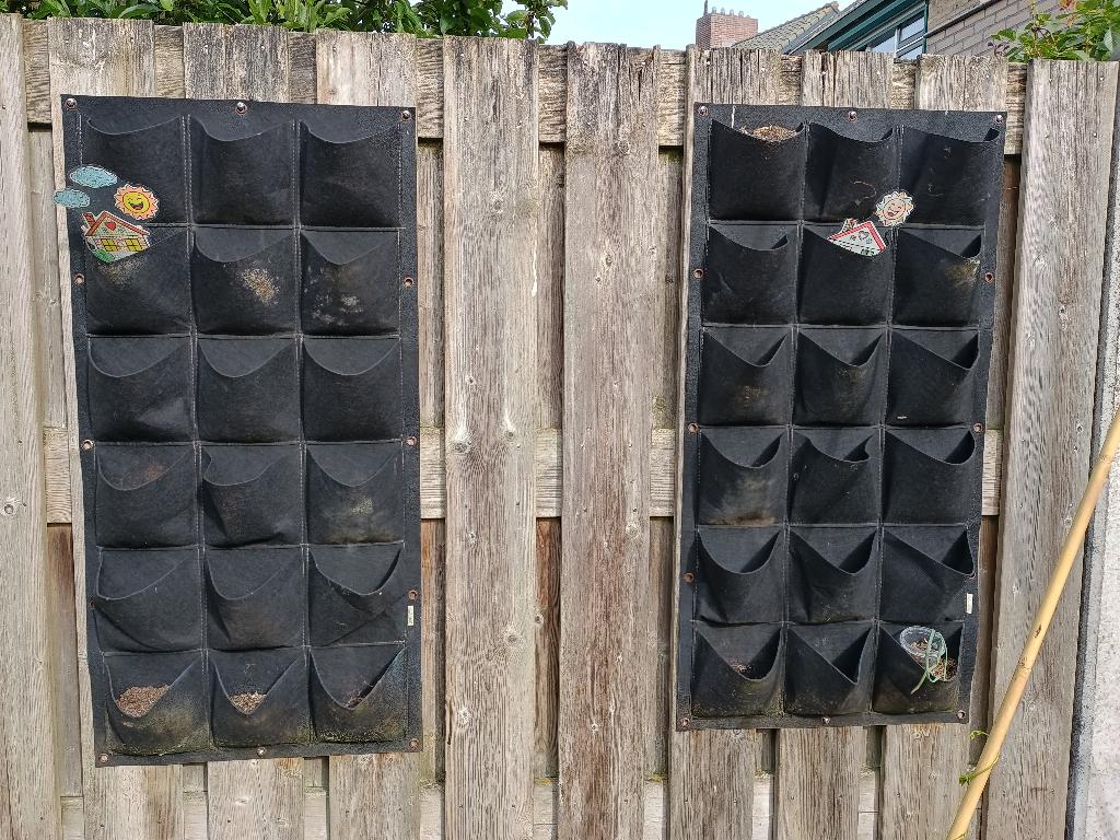 Kruiden zak schutting verticaal tuinieren, Tuin en Terras, Bloembakken en Plantenbakken, Ophalen, Overige materialen, 100 cm of meer