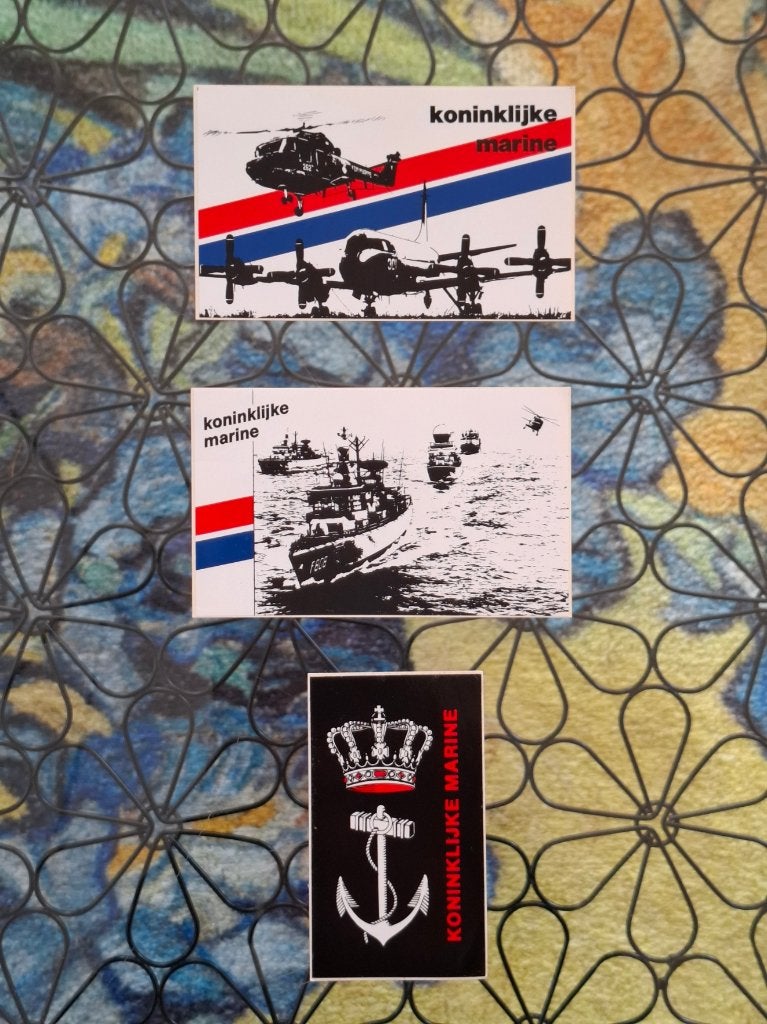 Koninklijke Marine [Stickers], Verzamelen, Ophalen of Verzenden, Marine, Nederland, Foto of Poster
