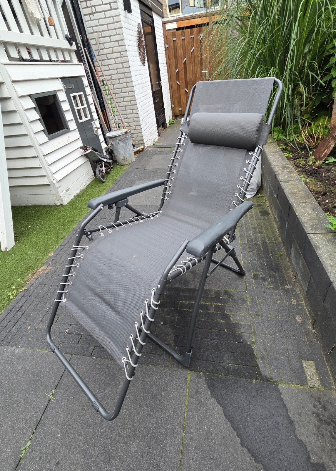 Ligstoelen 2 stuks, Tuin en Terras, Ophalen, Gebruikt, Kunststof, Inklapbaar