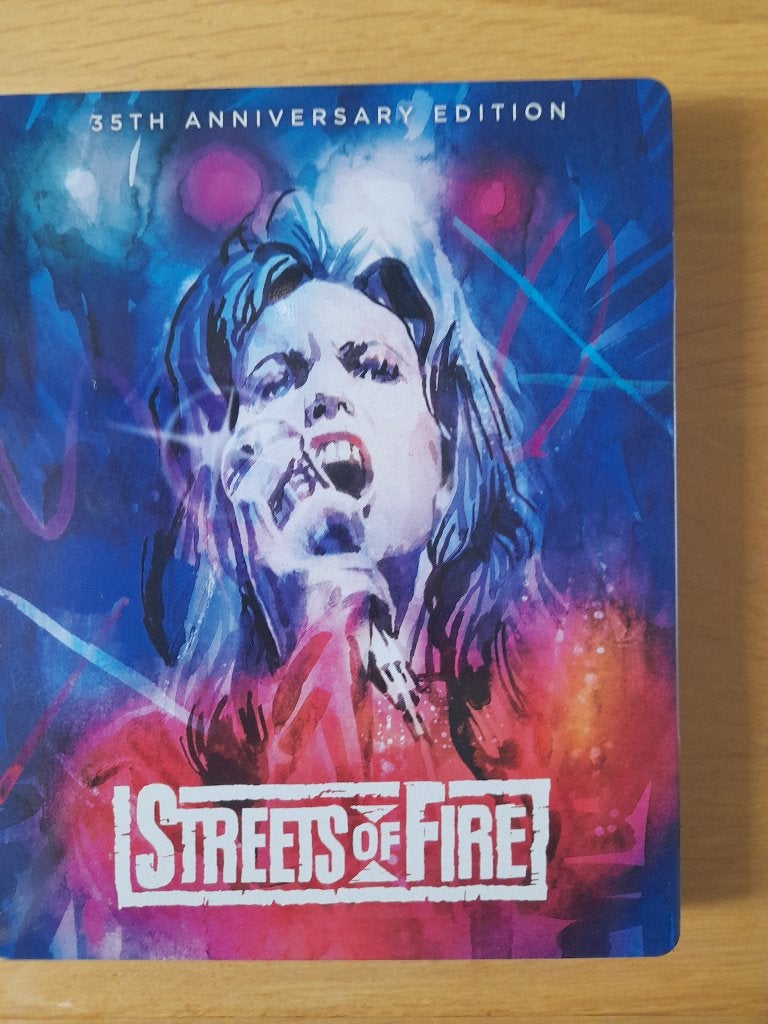 Streets of Fire SteelBook / 35th Anniversary, Cd's en Dvd's, Film, Actie, Ophalen of Verzenden, Zo goed als nieuw