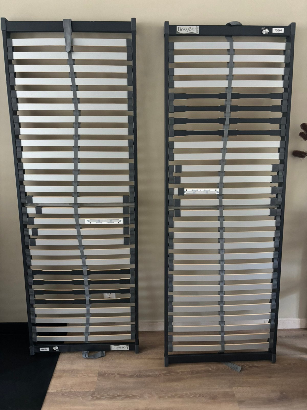2 x lattenbodem bedbodems 70 x 200 bossflex 140 x 200, Ophalen, 70 cm of minder, Zo goed als nieuw, Twijfelaar