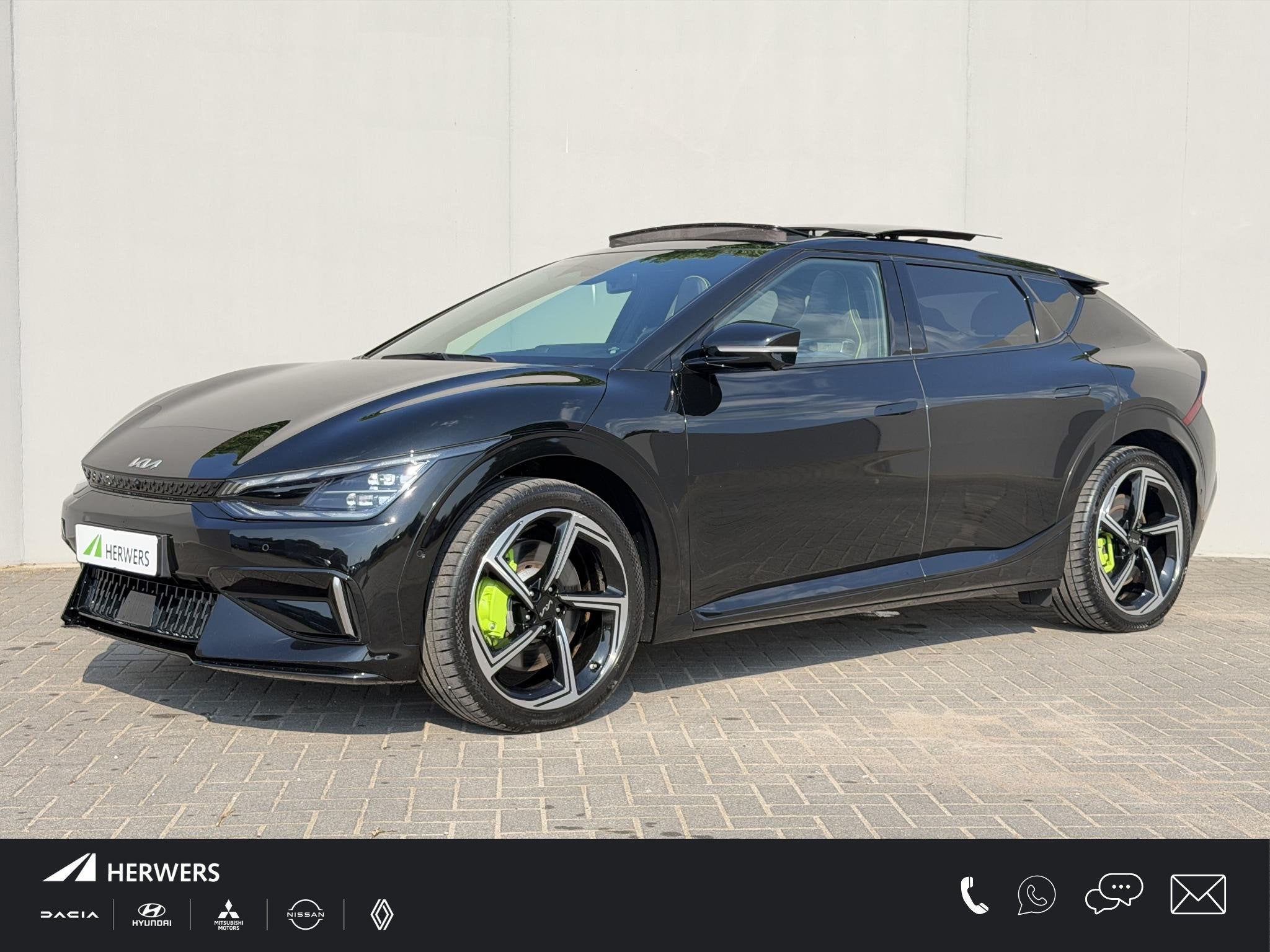 Kia EV6 GT AWD 77.4 kWh 585 pk / SOH 100% /Fabrieksgarantie, Automaat, 100 %, Alcantara, Vierwielaandrijving