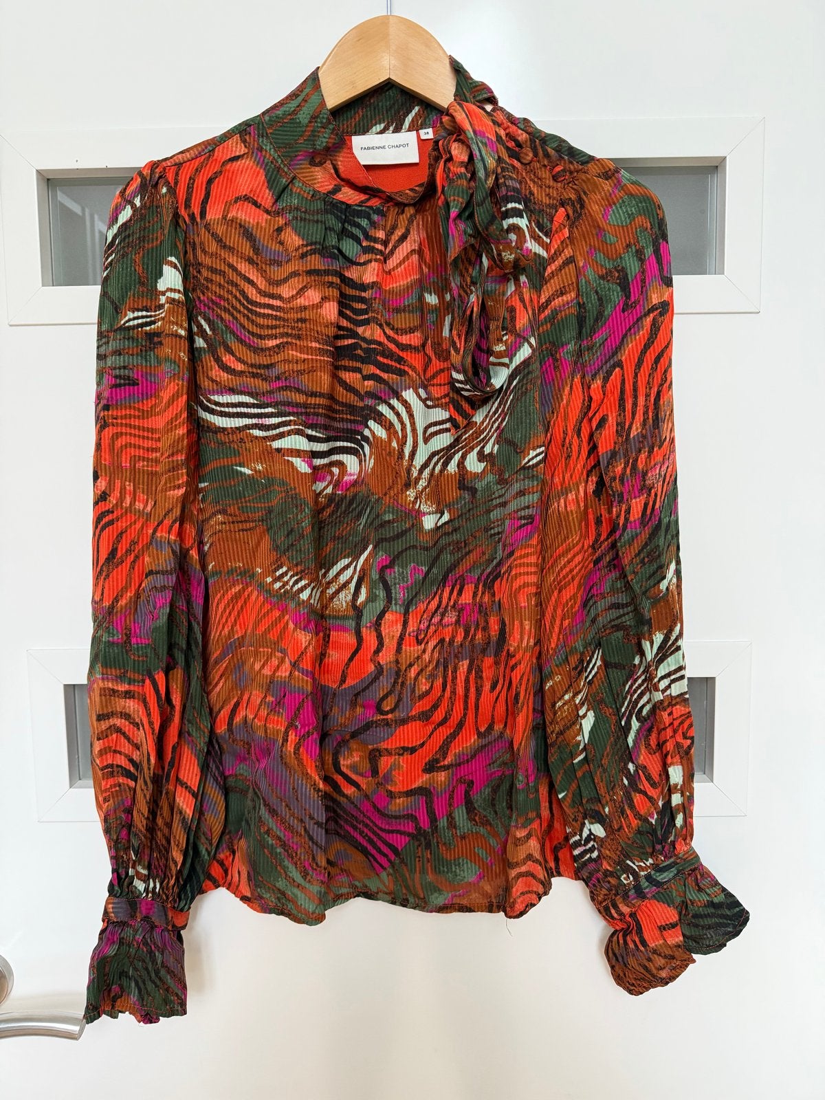 Fabienne Chapot Sarasara Top - Kleurrijke Viscose Blouse, Ophalen of Verzenden, Zo goed als nieuw, Maat 38/40 (M), Meerkleurig