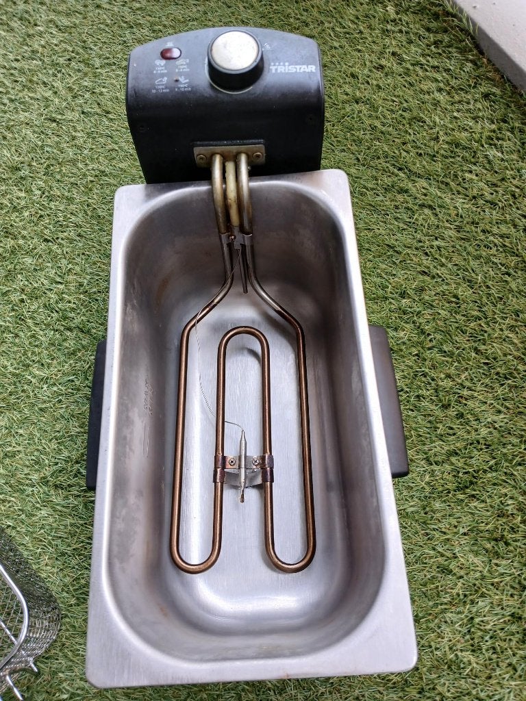 friteuse, 2 tot 3 liter, Ophalen, Gebruikt, Uitneembare binnenpan
