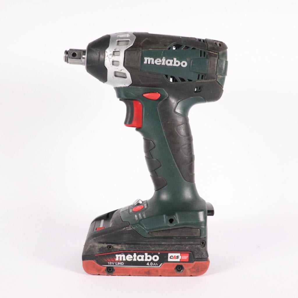 Metabo SSW 18 LTX 200 + 18V 4Ah Accu - Gebruikte Staat, Metabo, Gebruikt, Support@metabo.com, Metabo Corporation, Metabo-Werke GmbH, 
72622 NÃ¼rtingen
Germany