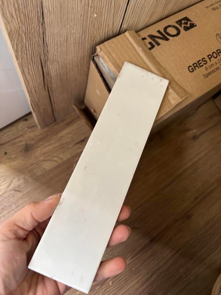 7 Dozen Ragno Look Bianco GL 6x24 cm wandtegels, Doe-het-zelf en Verbouw, Ophalen, Nieuw, Minder dan 20 cm, 20 tot 40 cm