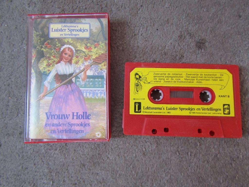 Cassette:Luistersprookjes: Vrouw Holle e.a sprookjes, Gebruikt, Kinderen en Jeugd, 1 bandje, Ophalen of Verzenden