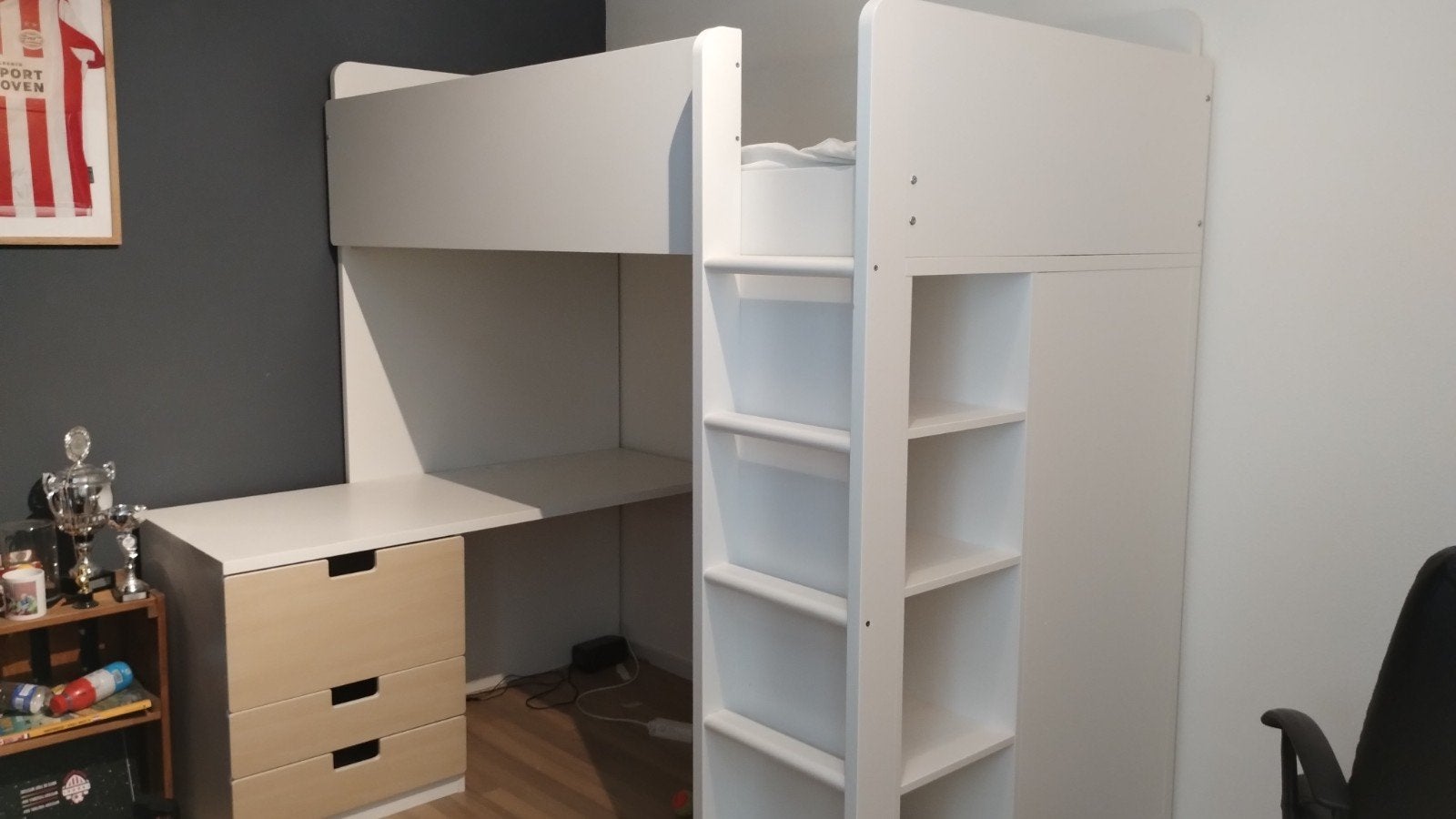 Prachtige hoogslaper (Smastad Ikea), Ophalen, Gebruikt, Eenpersoons, 90 cm