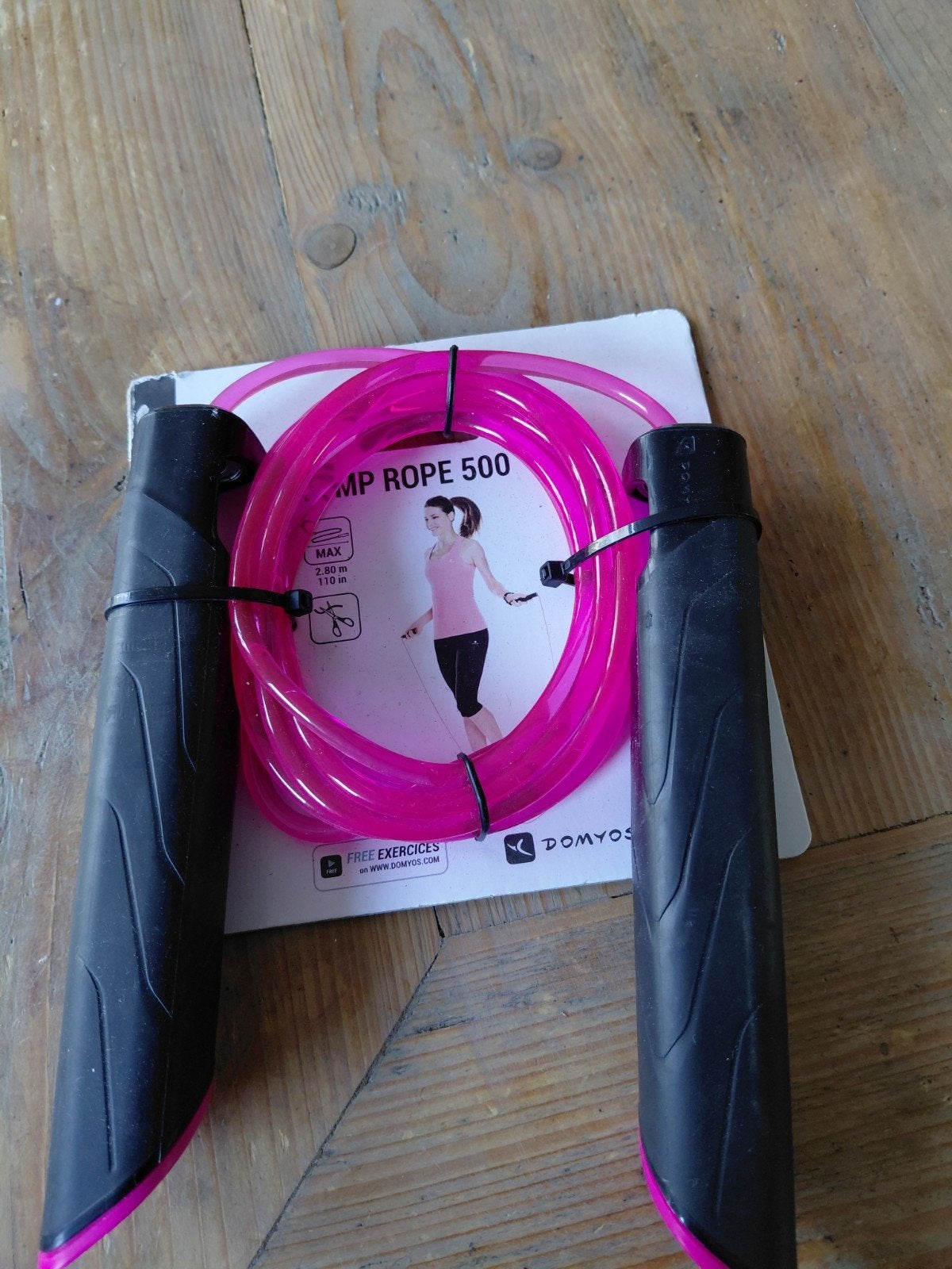 Domyos Jump Rope 500 - Roze springtouw, Ophalen of Verzenden, Sport-springtouw, Nieuw