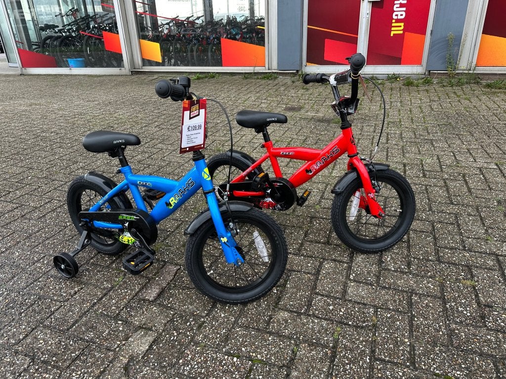 Fietshokje Beverwijk: Raaks Bobo jongensfiets 14 inch NIEUW, Niet ingevuld, Zijwieltjes, Niet ingevuld, Nieuw