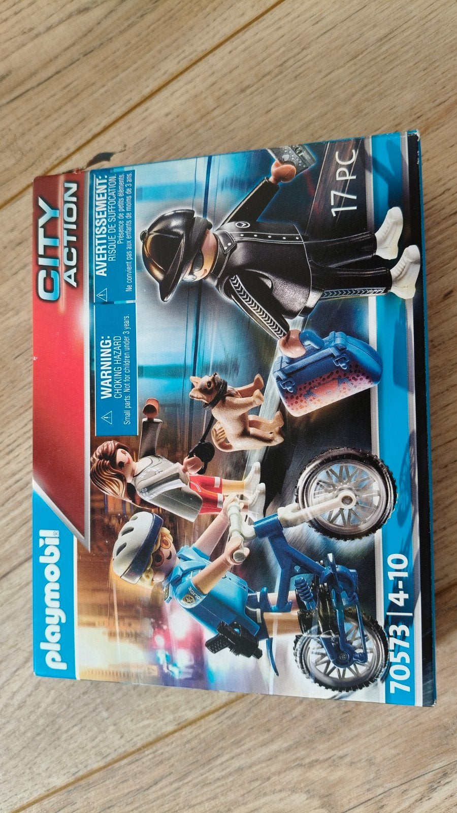 Playmobil City Action 70573 - Politie met fiets, Ophalen, Complete set, Zo goed als nieuw, City action