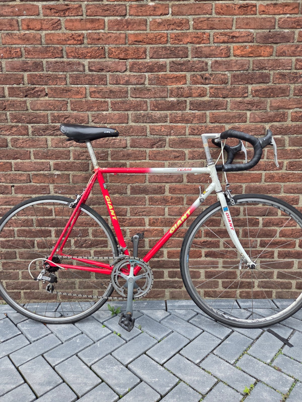 Vintage Giant racefiets maat 56/57, Ophalen, 28 inch, Gebruikt, Velgrem