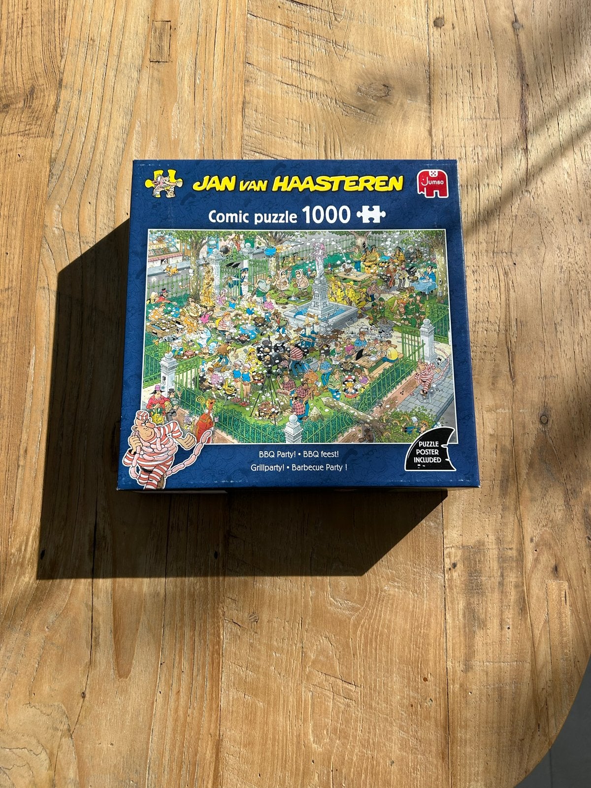 Jan van Haasteren Comic Puzzle 1000 stukjes - BBQ Party, Ophalen of Verzenden, Meer dan 50 stukjes, Zo goed als nieuw, 6 jaar of ouder