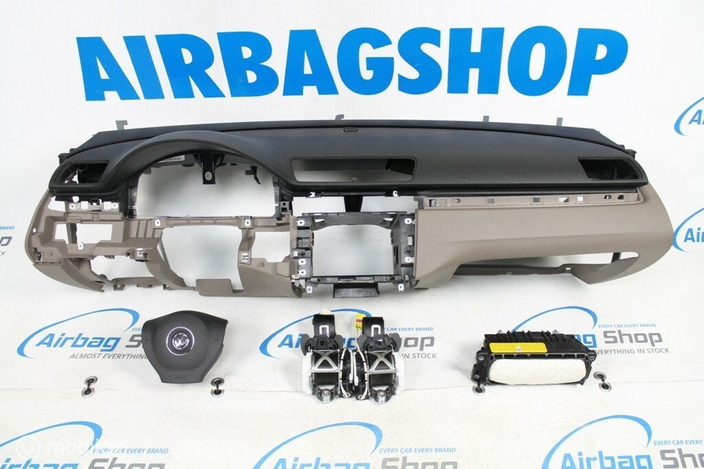 Airbag set - dashboard zwart/bruin volkswagen passat b7, Auto-onderdelen