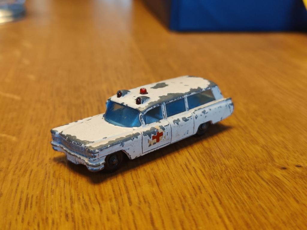 Matchbox S&S Cadillac Ambulance, Ophalen of Verzenden, Zo goed als nieuw, Auto