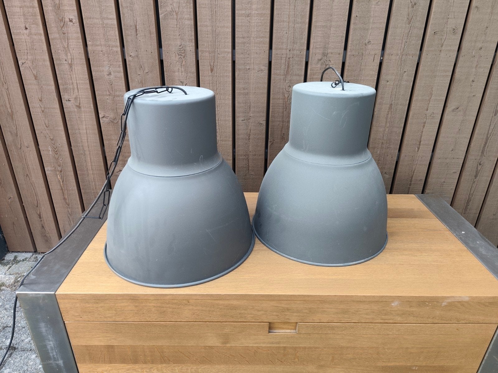 Mooie lampen, Rond, Zo goed als nieuw, Grijs, Ophalen