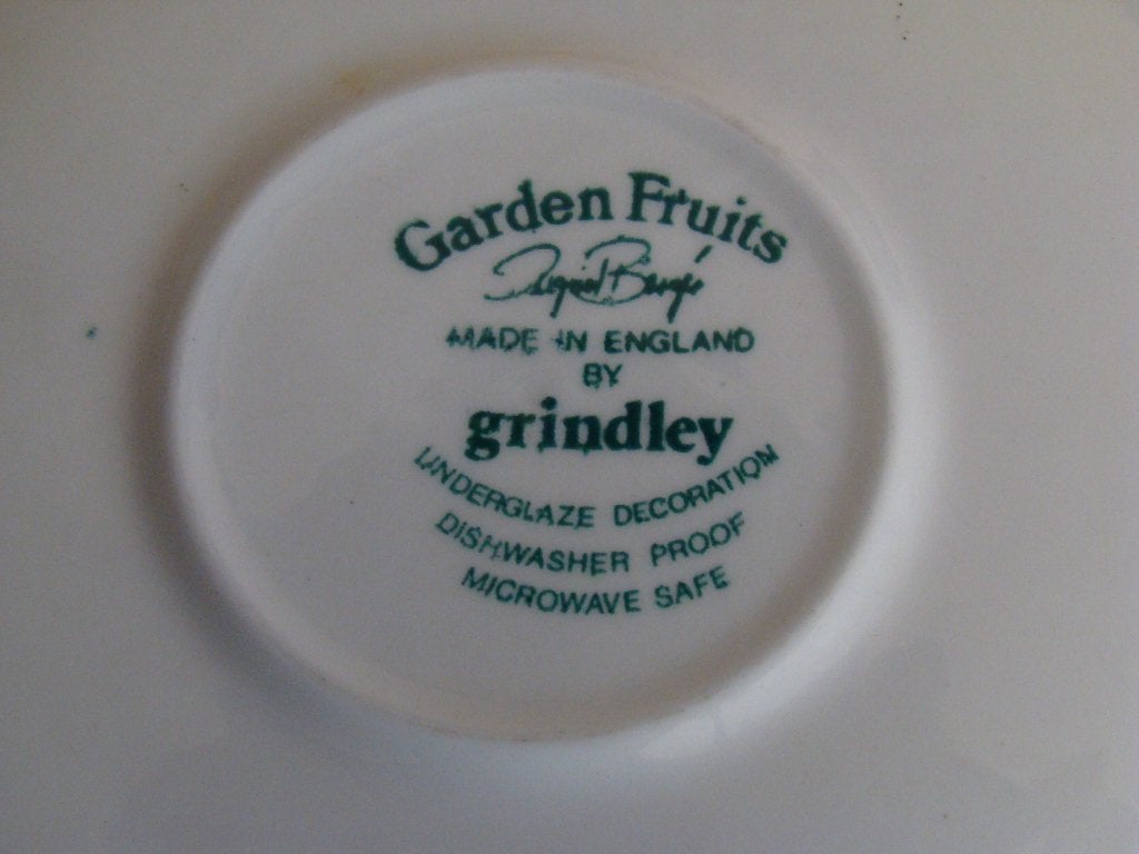 2x Kop-en-schotel, Grindley GARDEN FRUITS, LA PRUNE z.g.a.n., Antiek en Kunst, Ophalen of Verzenden