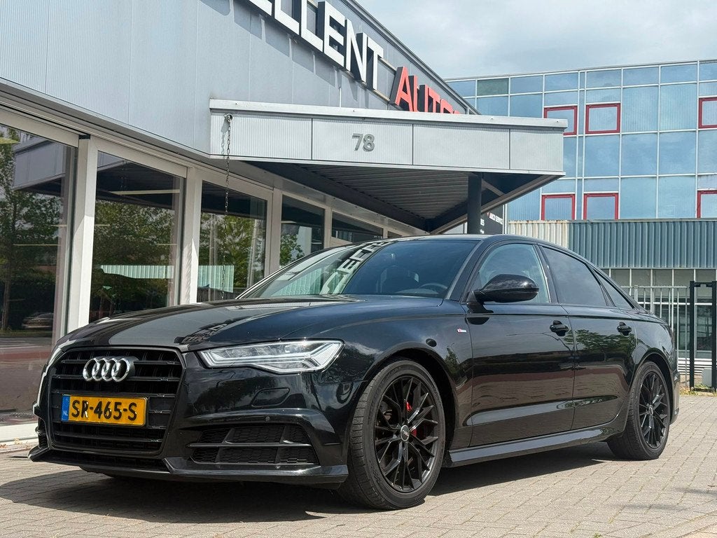 Audi A6 Limousine 1.8 TFSI ultra Sport Edition | S Line, Auto's, Audi, Gebruikt, Leder en Stof, Zwart, Bedrijf