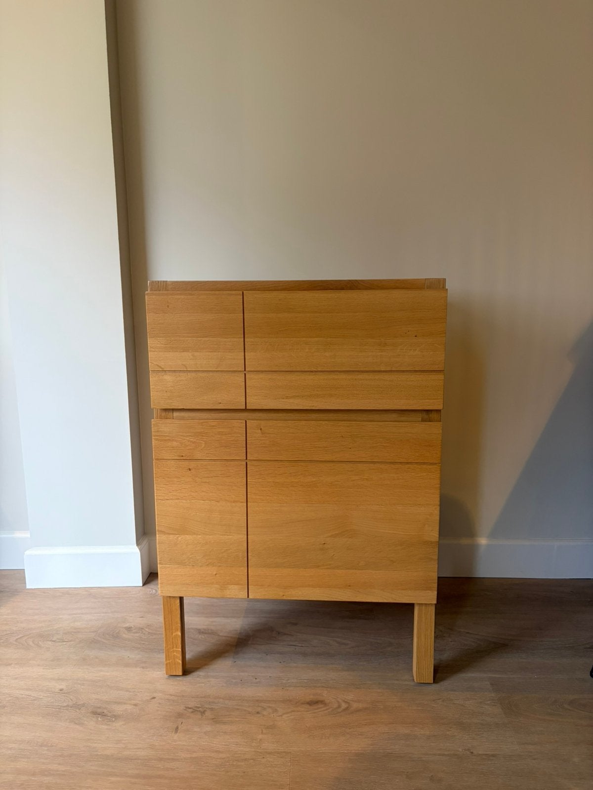Massief eikenhouten badkamermeubel, Huis en Inrichting, Ophalen, 50 tot 100 cm, Zo goed als nieuw, Minder dan 100 cm