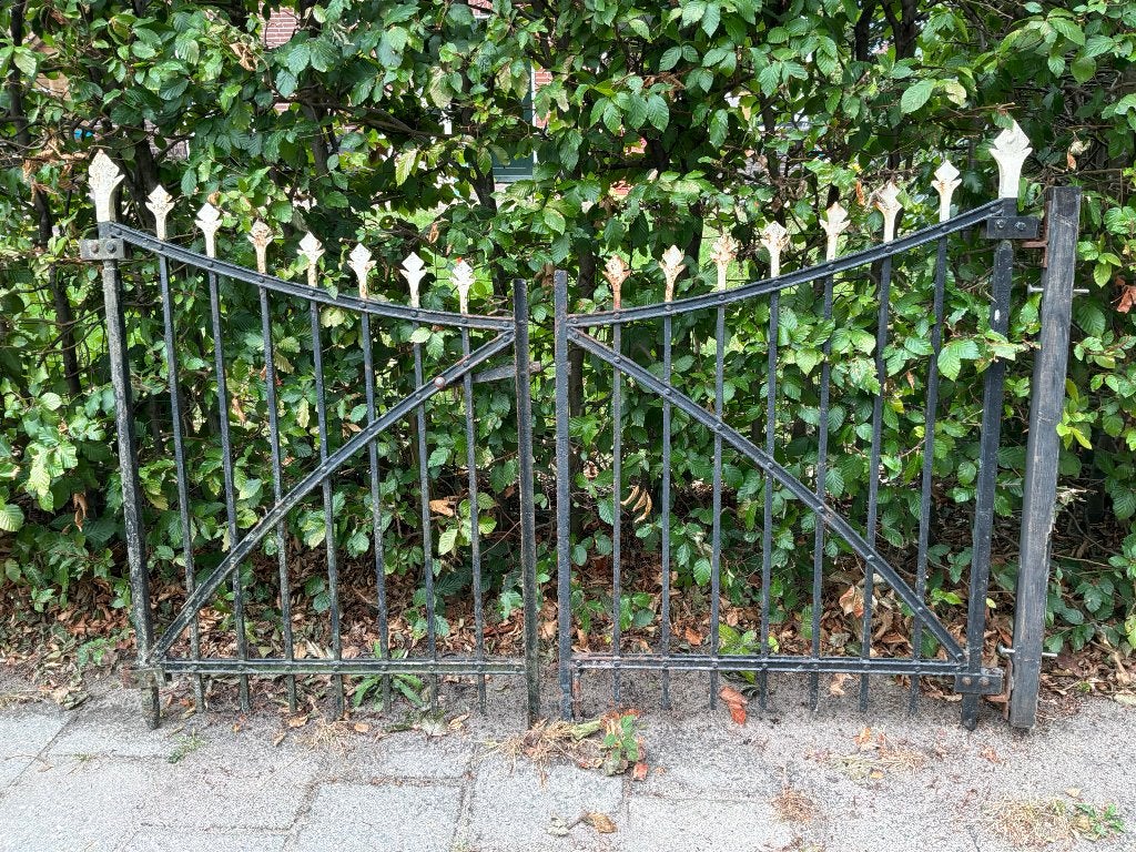 Gietijzeren hek, Tuin en Terras, Tuinhekken en Hekwerk, Ophalen, Gebruikt, IJzer, Sierhekwerk
