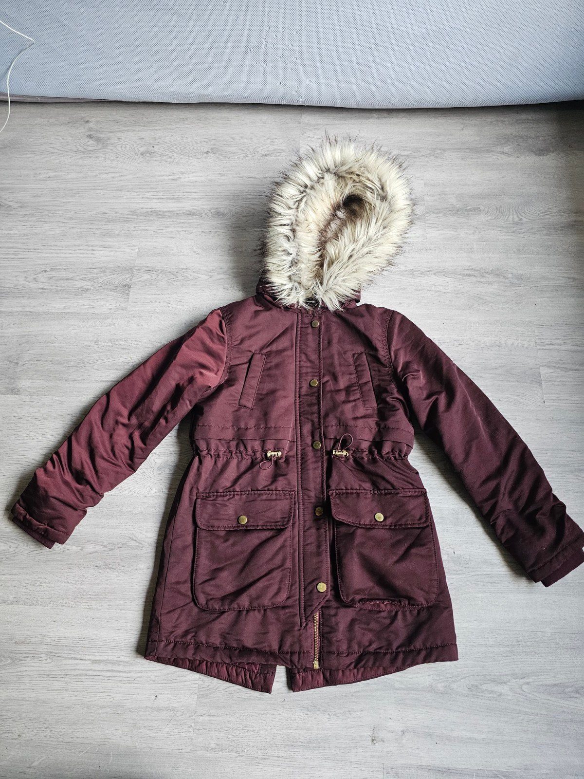 Warme winterjas   maat 146, Kinderen en Baby's, Gebruikt, Meisje, H&M L.O.G.G., Ophalen of Verzenden
