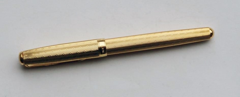 Pen Parker Pen 18K goud Vulpen 18 karaat, Verzenden, Zo goed als nieuw, Vulpen, Parker