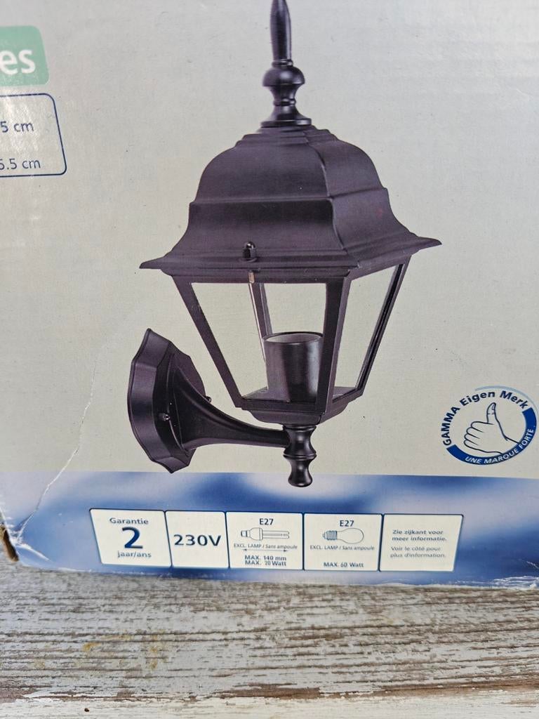 GAMMA Buitenlamp - Klassieke Wandlamp voor Buiten, Tuin en Terras, Overige materialen, Minder dan 50 watt, Wandlamp, Nieuw