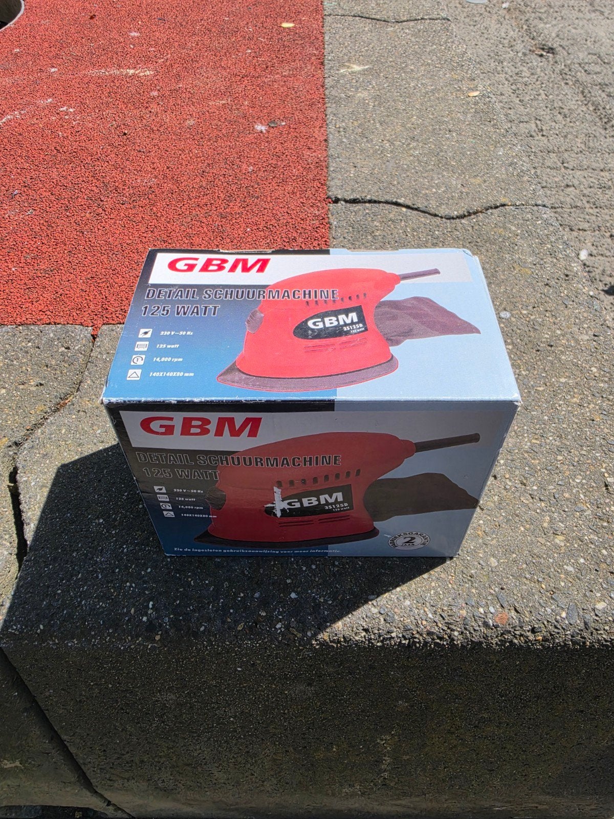 GBM Detailschuurmachine 125W - ZGAN, Ophalen of Verzenden, Zo goed als nieuw, Minder dan 600 watt, Overige typen