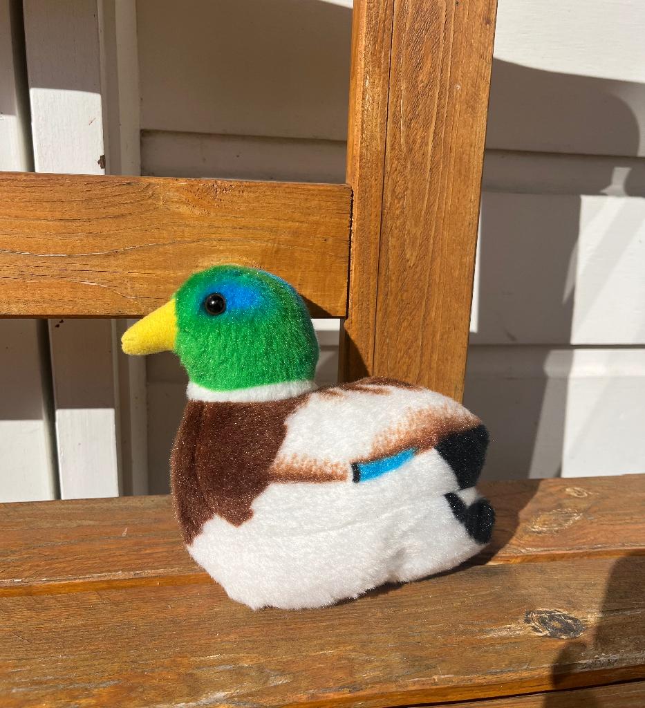 Wild republic knuffel vogel met geluid | wilde eend 15 cm, Ophalen of Verzenden, Zo goed als nieuw, Eend