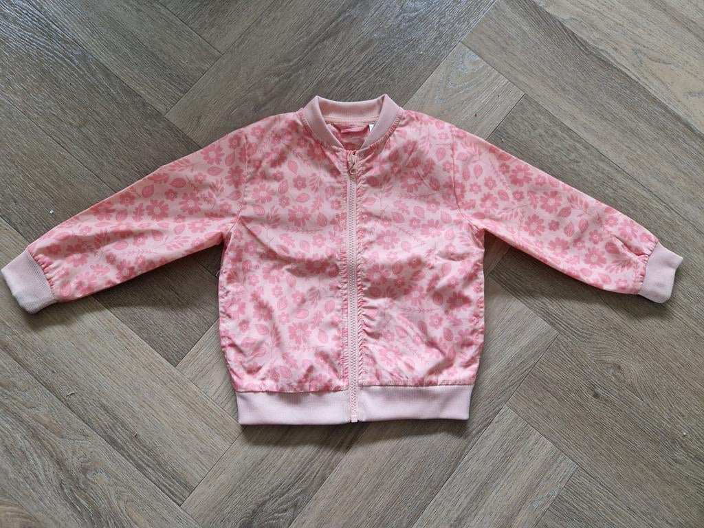 Jupilu zomerjas roze met bloemetjes, maat 104, Meisje, Ophalen of Verzenden, Zo goed als nieuw, Jas