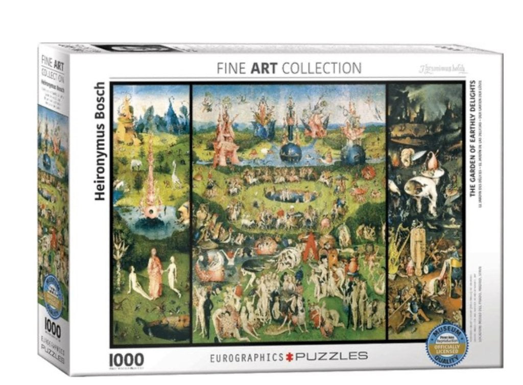 Eurographics - de tuin der lusten - Hieronymus Bosch, Ophalen of Verzenden, 500 t/m 1500 stukjes, Zo goed als nieuw