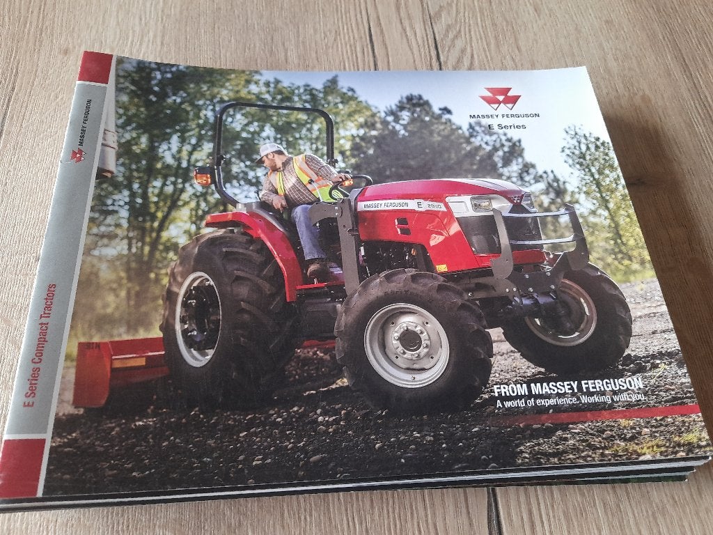 FOLDER MASSEY FERGUSON MF E SERIES COMPACT USA, Verzenden, Nieuw, Catalogus