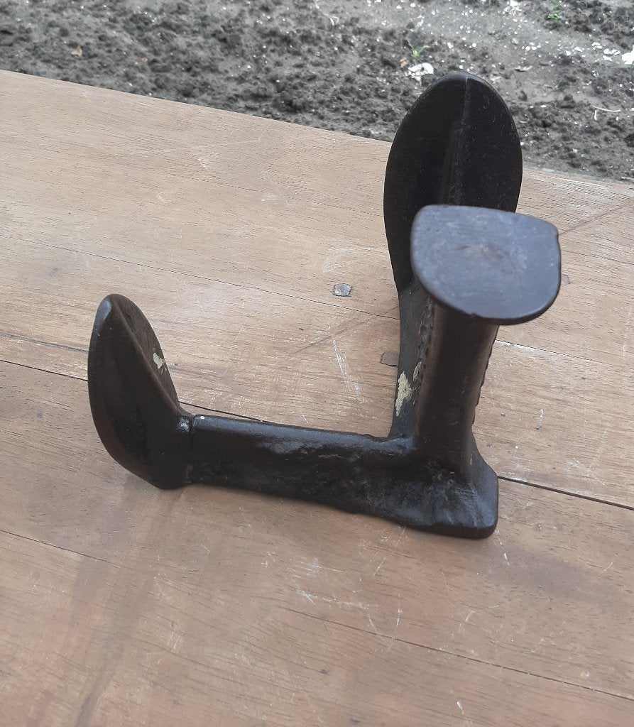 Vintage Oude Retro Antieke Metalen Schoenmakers Leest, Ophalen