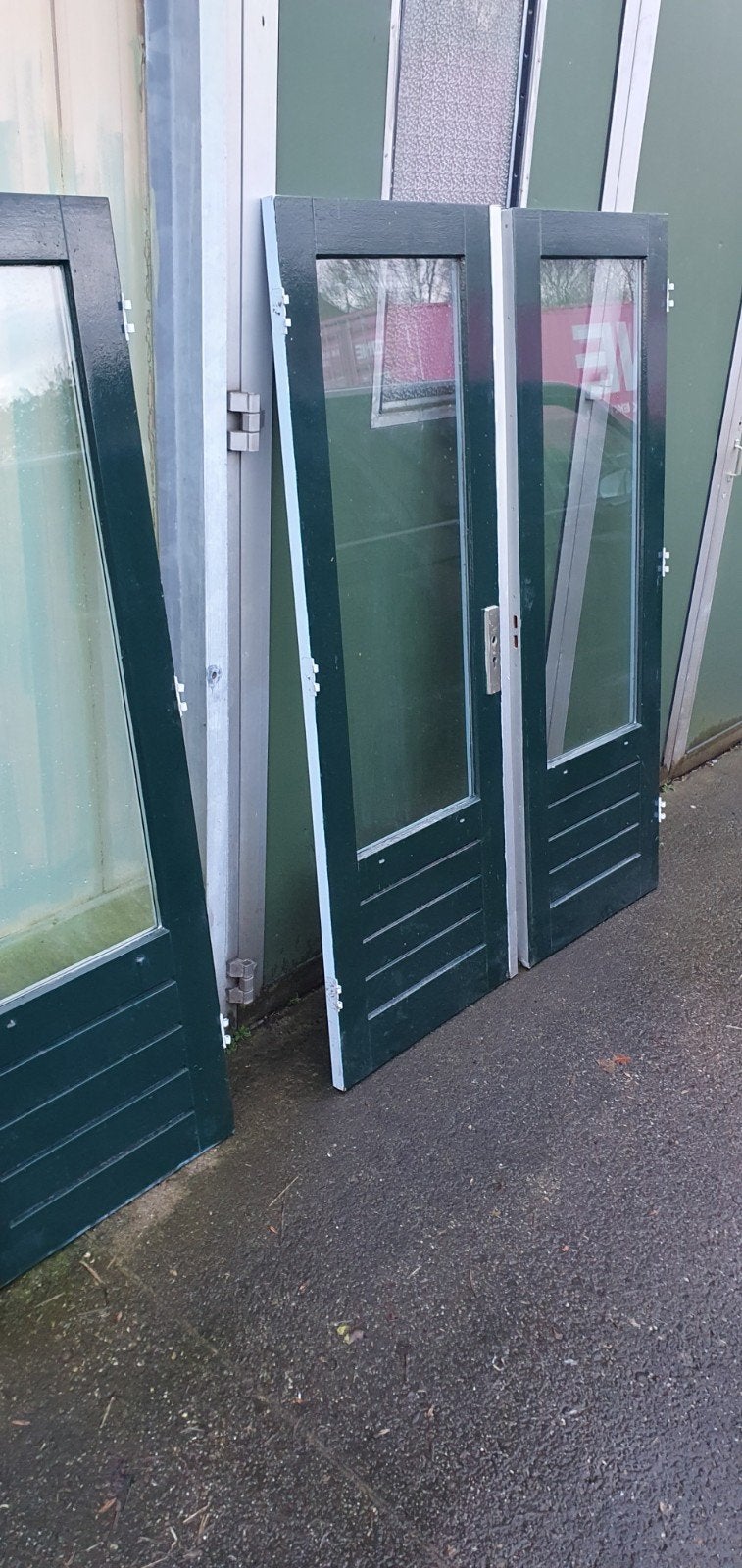 3 x set Tuindeuren openslaande deuren
Hardhout
Dubbelglas, Ophalen, Gebruikt, 120 cm of meer, Buitendeur