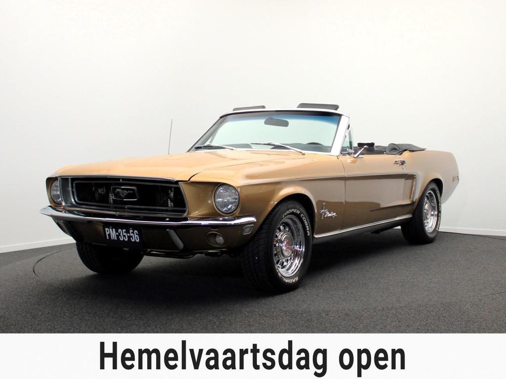 Ford USA Mustang Cabrio 289 V8 1968 Aut *Gerestaureerd* C-Co, Auto's, Zwart, Overige kleuren, Cabriolet, 4 stoelen