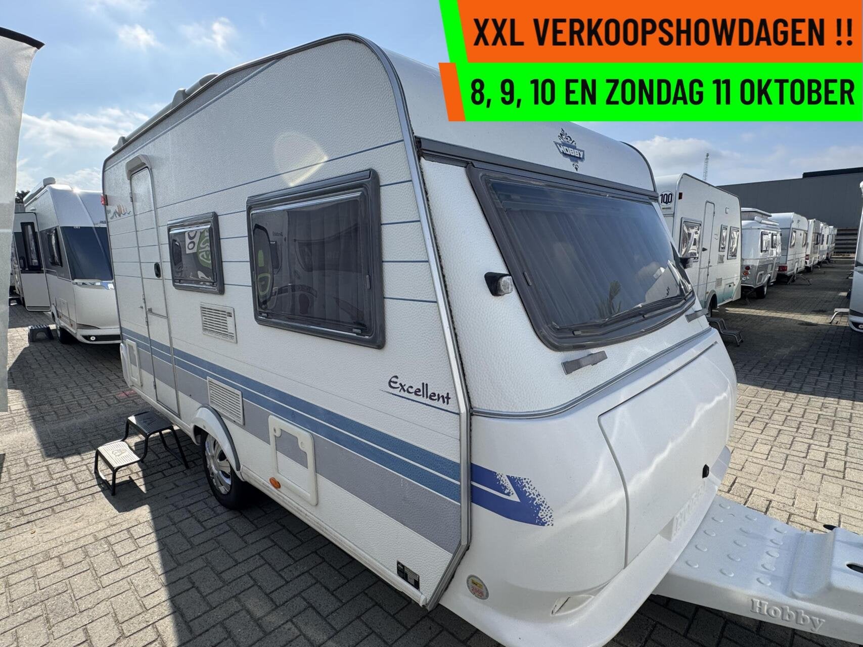 Hobby ExcellenT 400 SF, DWARSBED, TREINZIT, VOORTENT, Hobby, Bedrijf, Treinzit, 750 - 1000 kg