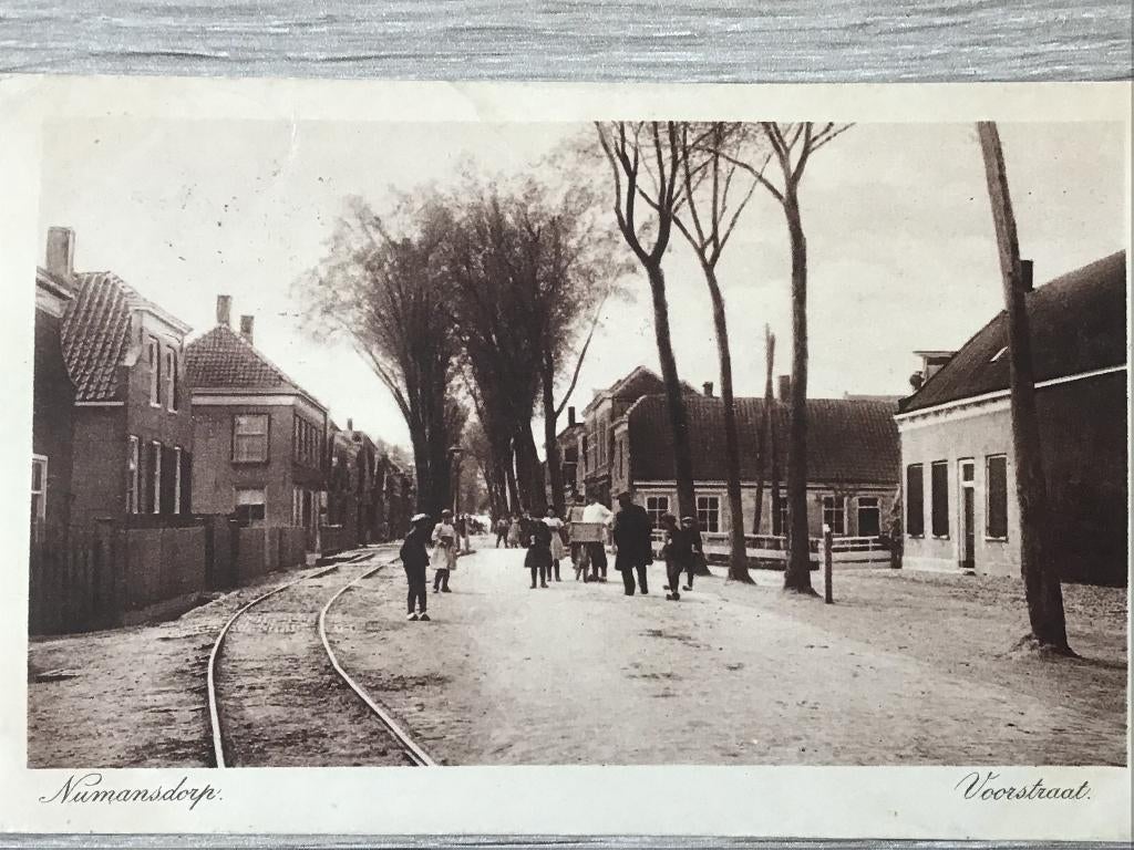 Numansdorp Voorstraat Tramrails 1925-30, Verzenden, 1920 tot 1940, Gelopen, Zuid-Holland