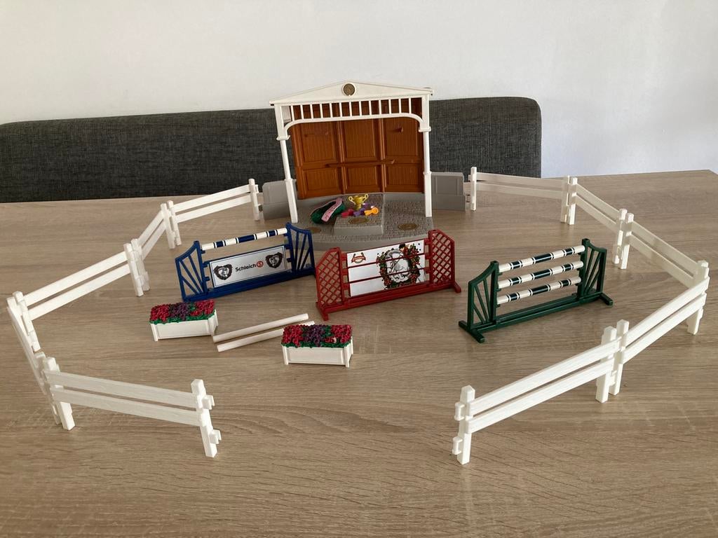 Schleich hindernissen/wedstrijdring, Verzamelen, Speelgoed, Ophalen of Verzenden, Zo goed als nieuw