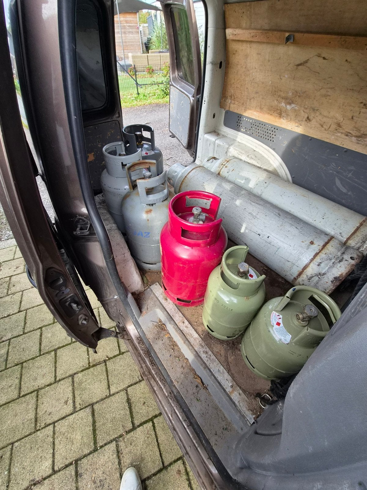 Oude gasflessen, Ophalen of Verzenden