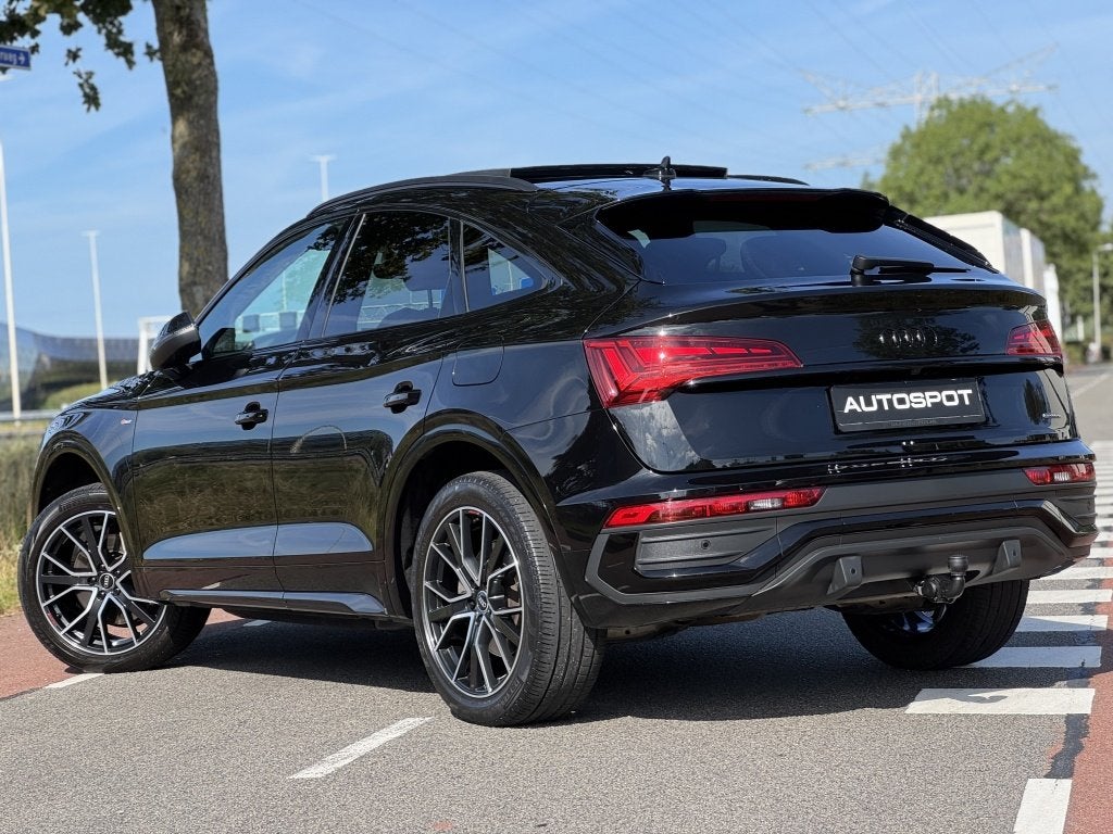 Audi Q5 Sportback 50 TFSI e S-Line Black Ed. Pano Sfeerverli, Automaat, 14 kWh, Gebruikt, 4 cilinders