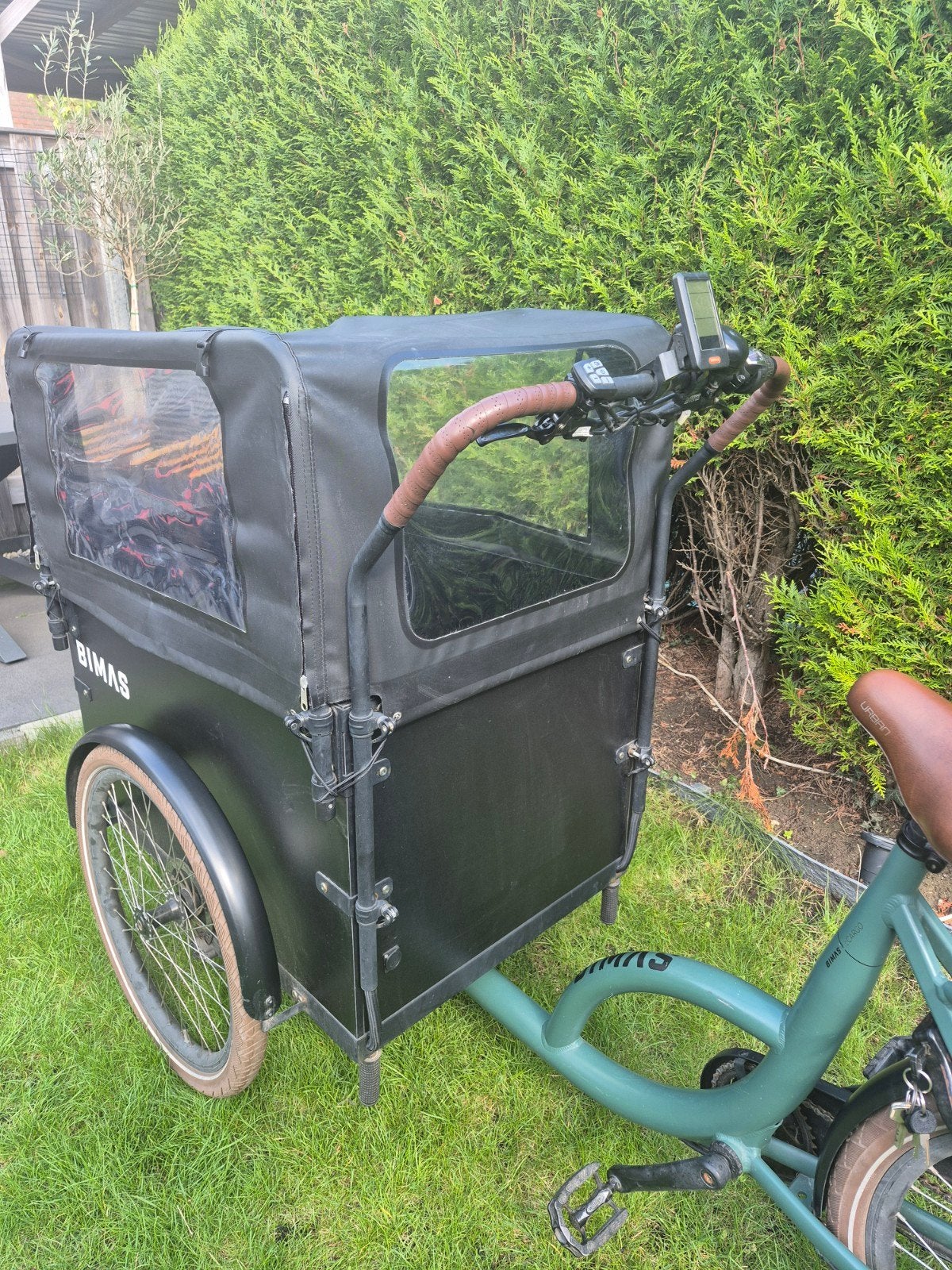 Bimas electrische bakfiets - Ideaal voor jonge gezinnen, 4 kinderen of meer, Gebruikt, Elektrisch, Ophalen