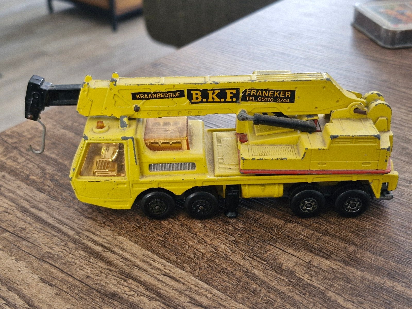 Matchbox Super Kings K-12 Hercules Mobile Crane, Ophalen of Verzenden, Gebruikt, Bus of Vrachtwagen, Matchbox