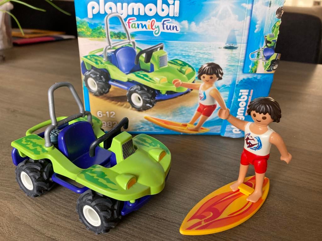 Playmobil 6982 strandbuggy compleet met doos, Ophalen of Verzenden, Zo goed als nieuw, Complete set