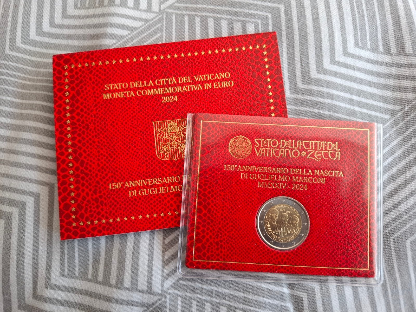 Vaticaanstad 2 euro 2024 Marconi Herdenkingsmunt, Verzenden, Vaticaanstad, 2 euro, Losse munt