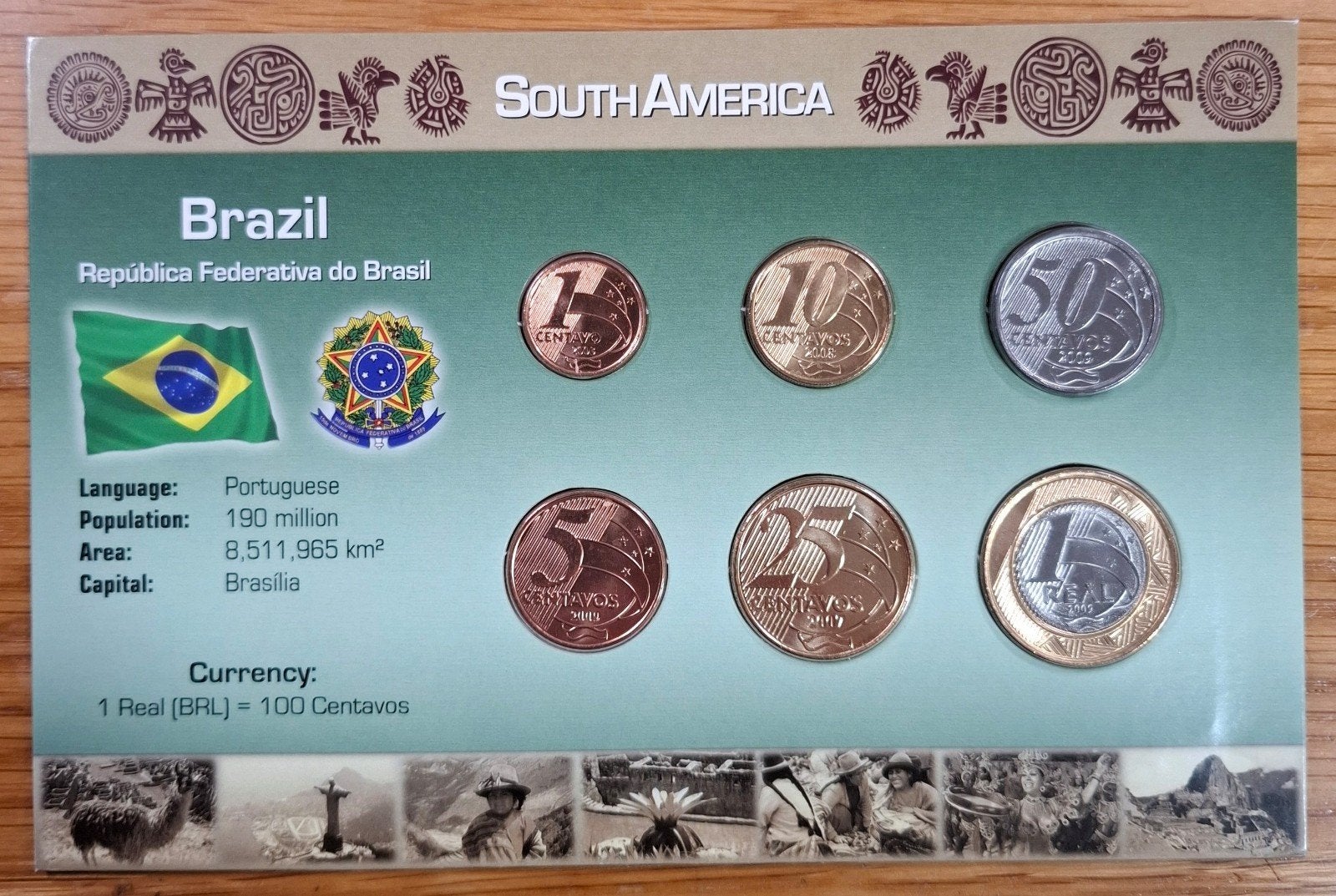 Coins of the World muntset Brazilië, Ophalen of Verzenden, Zuid-Amerika