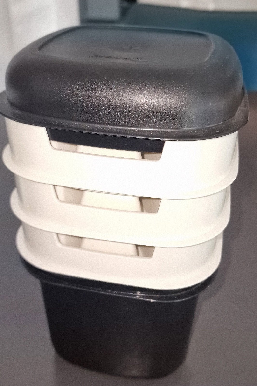 IJsblokjes emmer van Tupperware zwart, Ophalen of Verzenden, Nieuw, Overige typen