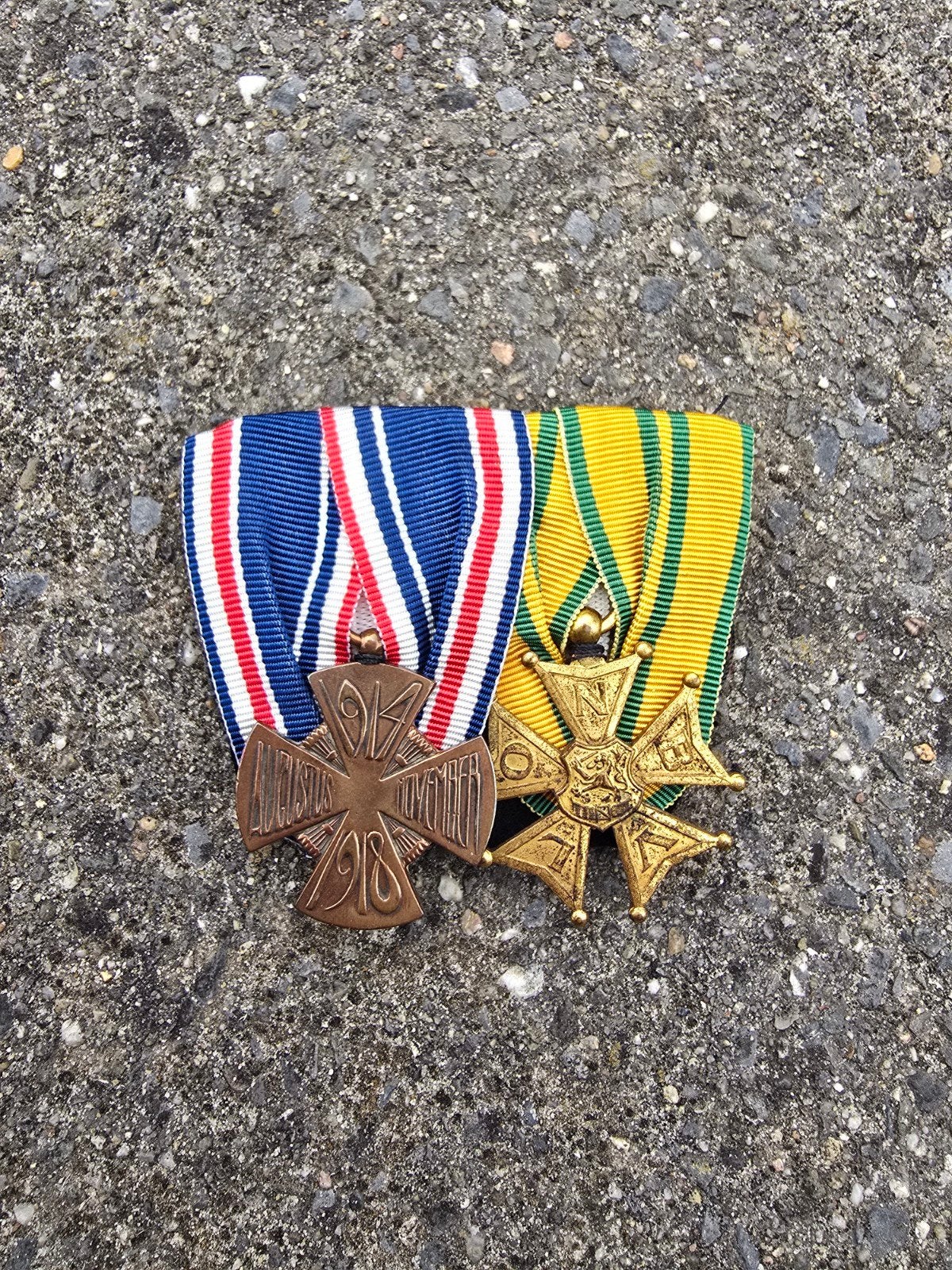 Nederlandse medaille spange mobilisatie wo1 vierdaagse, Ophalen of Verzenden, Nederland, Lintje, Medaille of Wings