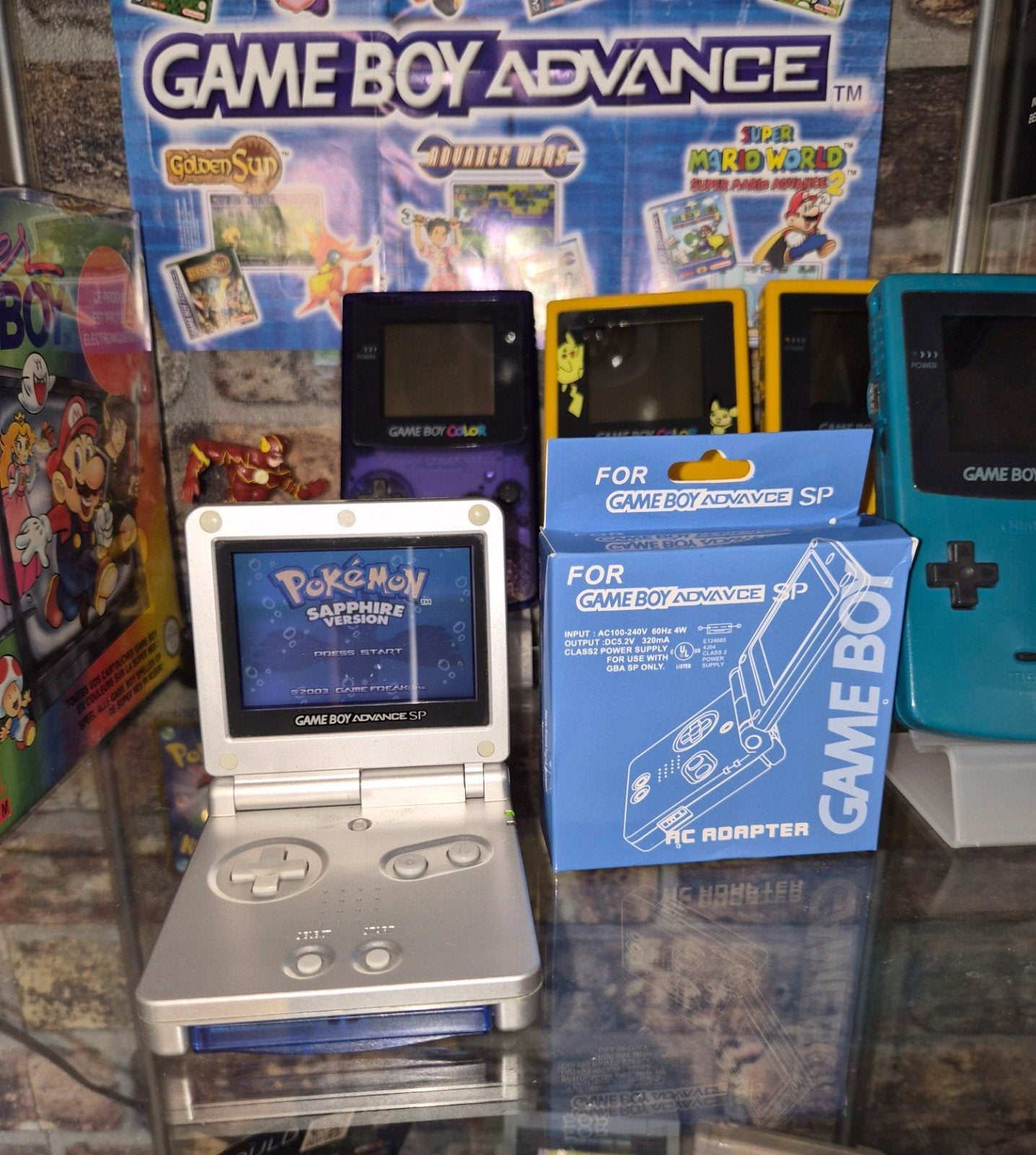 GAMEBOY ADVANCE SP + oplader, Ophalen of Verzenden, Game Boy Advance SP