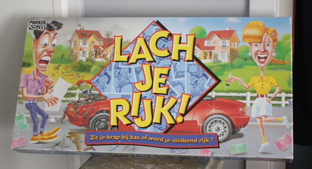 spel lach je rijk!, Ophalen of Verzenden, Gebruikt